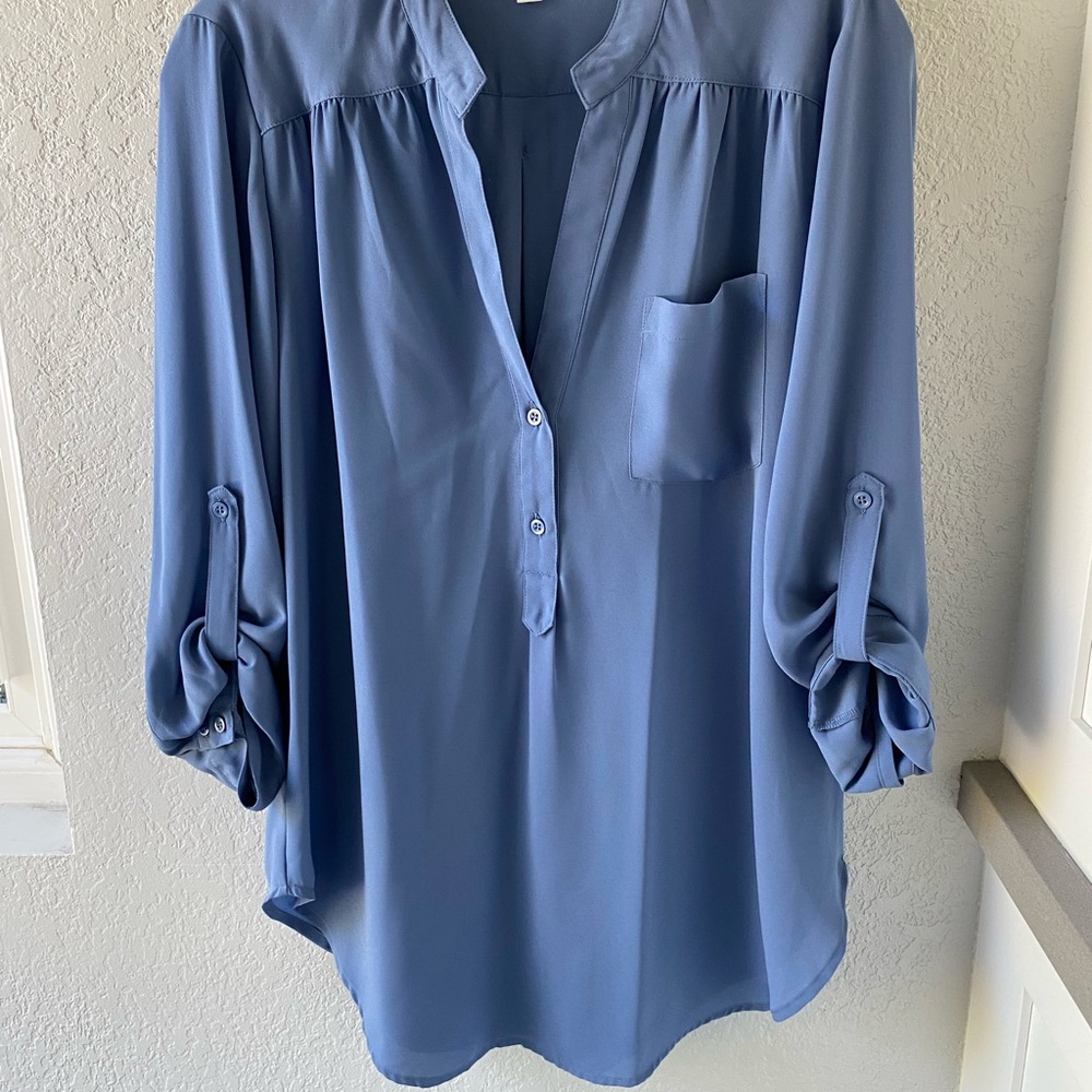 Pleione Women's Blouse in Soft Blue